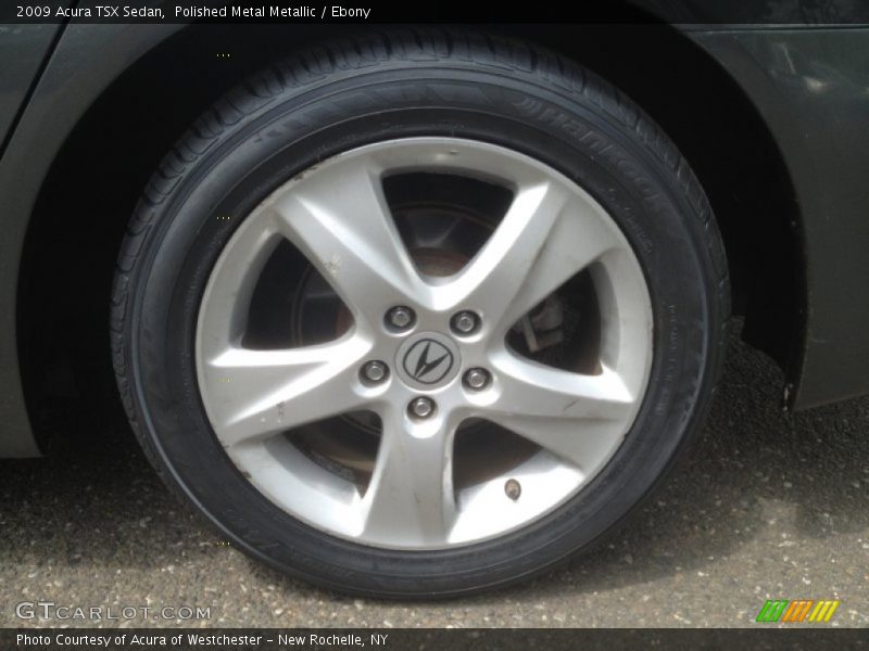Polished Metal Metallic / Ebony 2009 Acura TSX Sedan