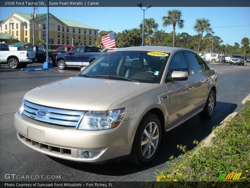 Dune Pearl Metallic / Camel 2008 Ford Taurus SEL