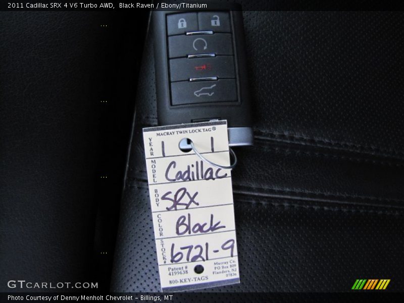 Keys of 2011 SRX 4 V6 Turbo AWD