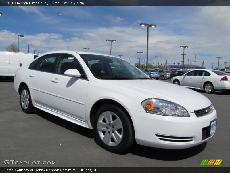 Summit White / Gray 2011 Chevrolet Impala LS