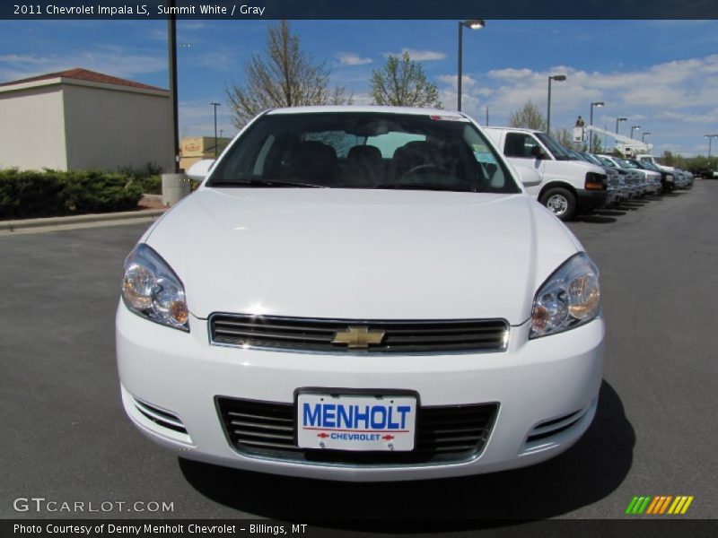 Summit White / Gray 2011 Chevrolet Impala LS
