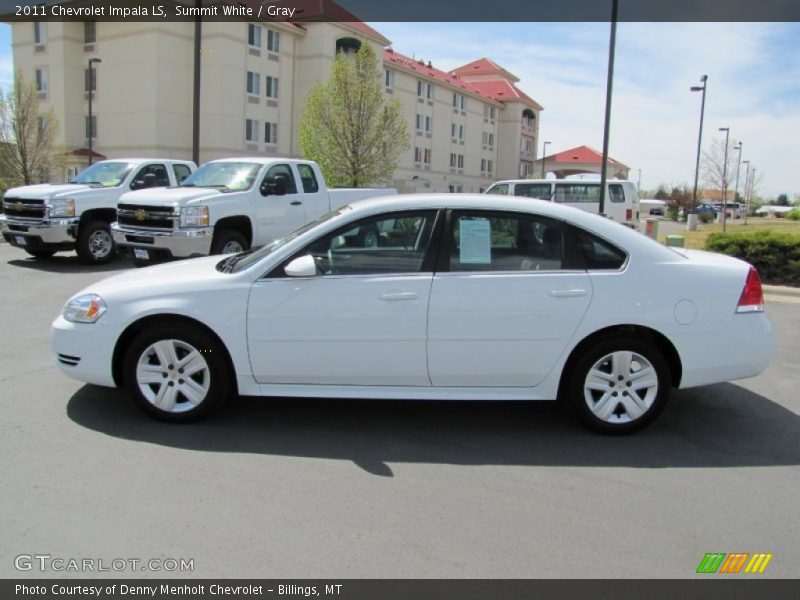 Summit White / Gray 2011 Chevrolet Impala LS