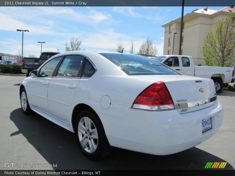 Summit White / Gray 2011 Chevrolet Impala LS