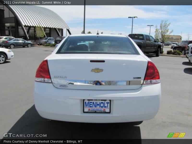 Summit White / Gray 2011 Chevrolet Impala LS