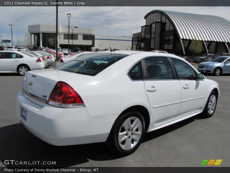 Summit White / Gray 2011 Chevrolet Impala LS