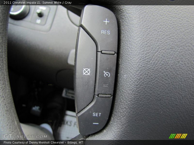 Summit White / Gray 2011 Chevrolet Impala LS