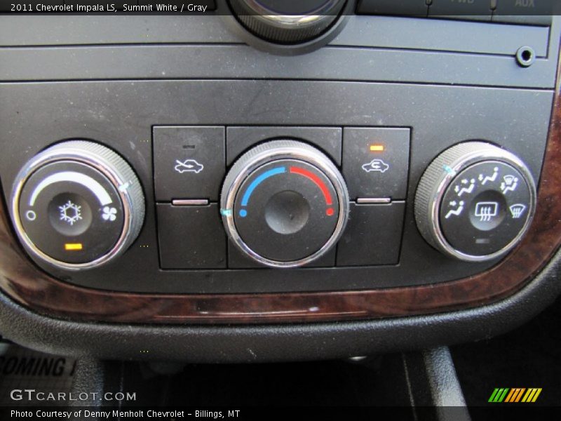 Summit White / Gray 2011 Chevrolet Impala LS
