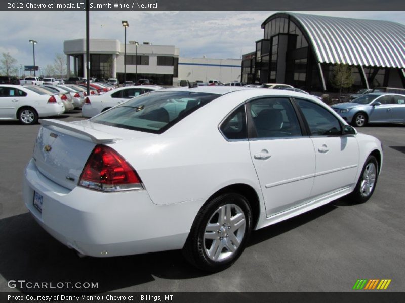 Summit White / Neutral 2012 Chevrolet Impala LT