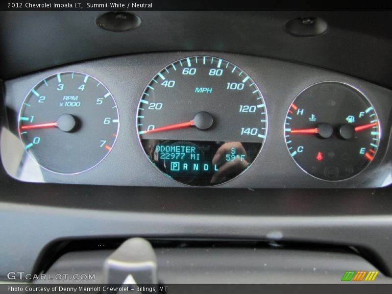 Summit White / Neutral 2012 Chevrolet Impala LT