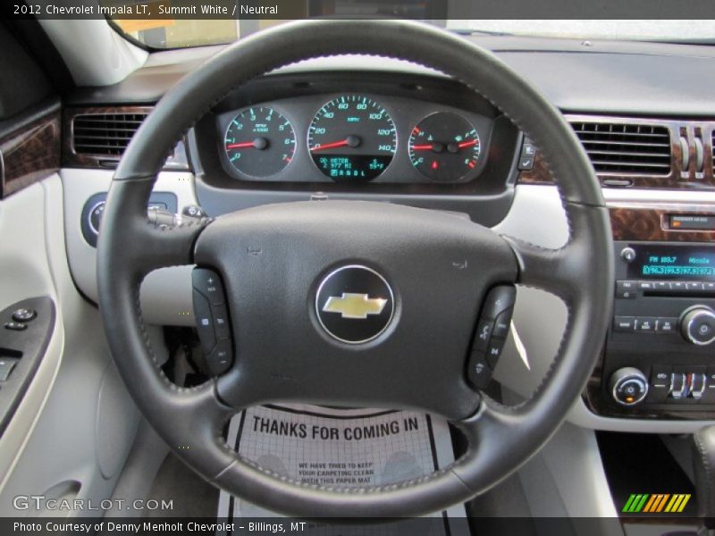 Summit White / Neutral 2012 Chevrolet Impala LT