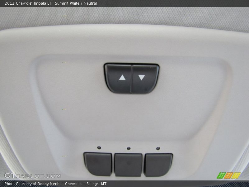 Summit White / Neutral 2012 Chevrolet Impala LT