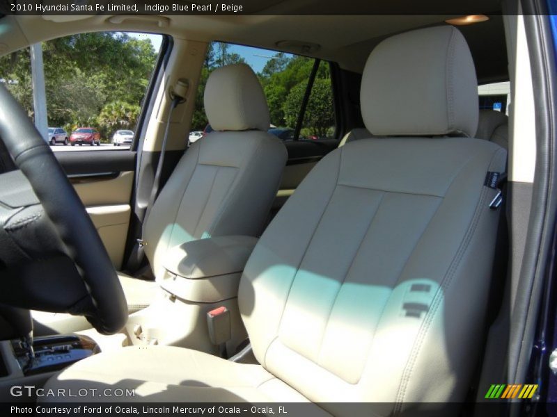 Indigo Blue Pearl / Beige 2010 Hyundai Santa Fe Limited