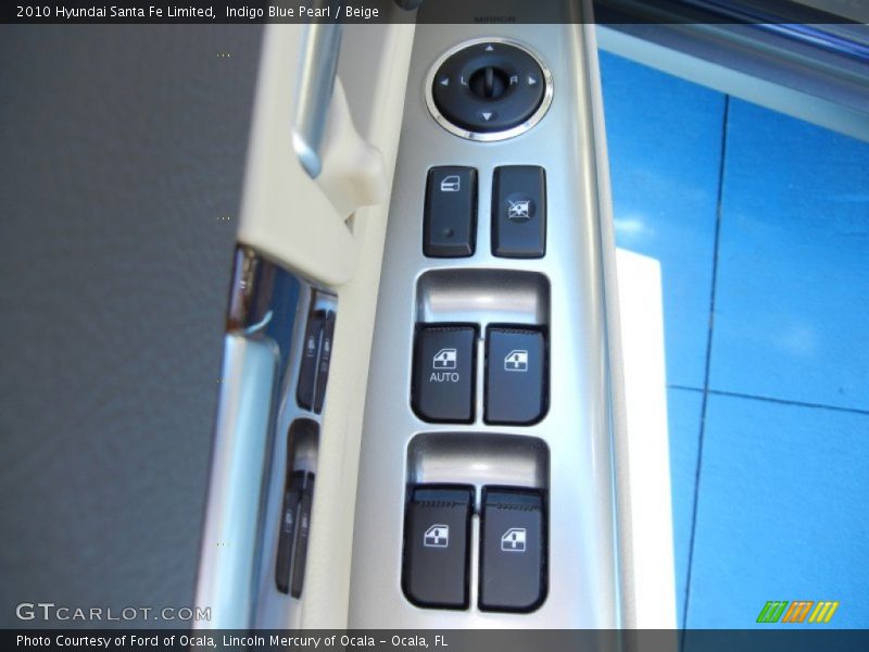 Indigo Blue Pearl / Beige 2010 Hyundai Santa Fe Limited