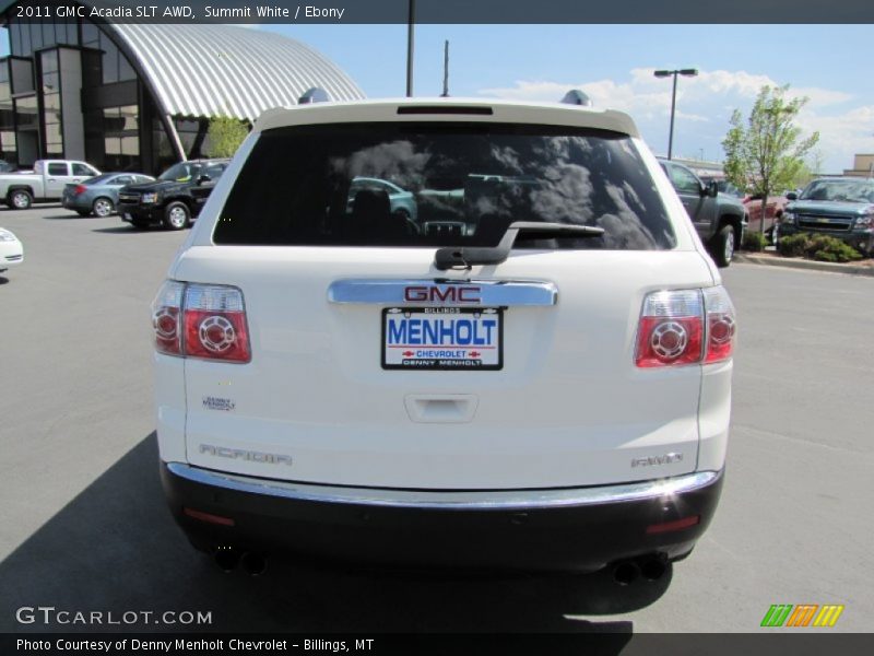 Summit White / Ebony 2011 GMC Acadia SLT AWD