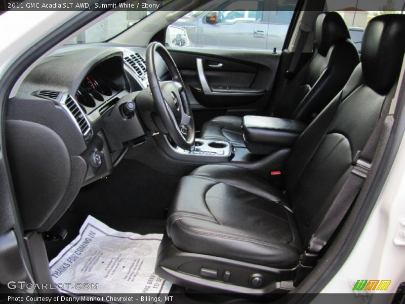 Summit White / Ebony 2011 GMC Acadia SLT AWD