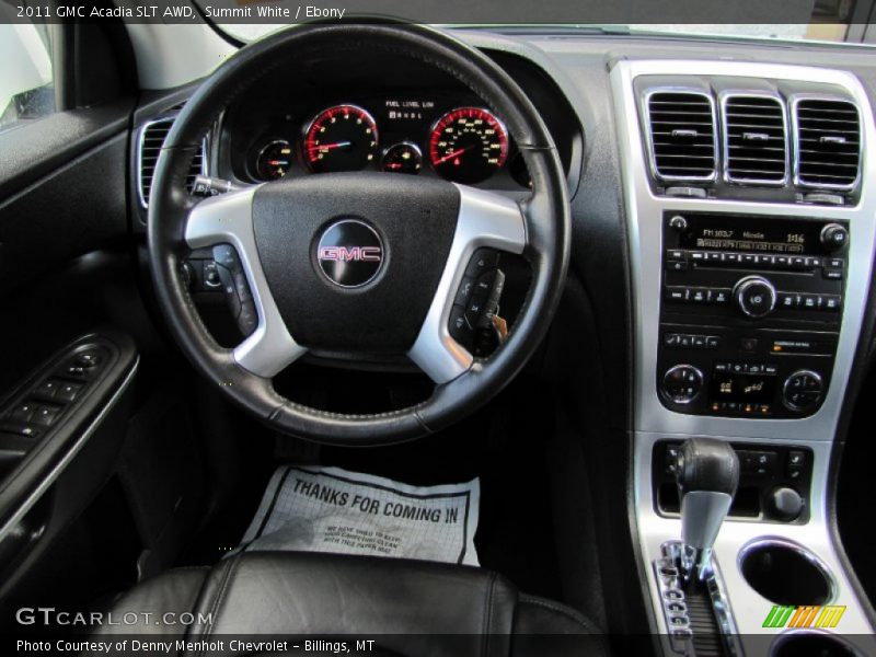 Summit White / Ebony 2011 GMC Acadia SLT AWD
