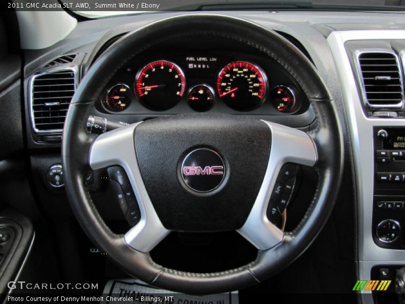 Summit White / Ebony 2011 GMC Acadia SLT AWD