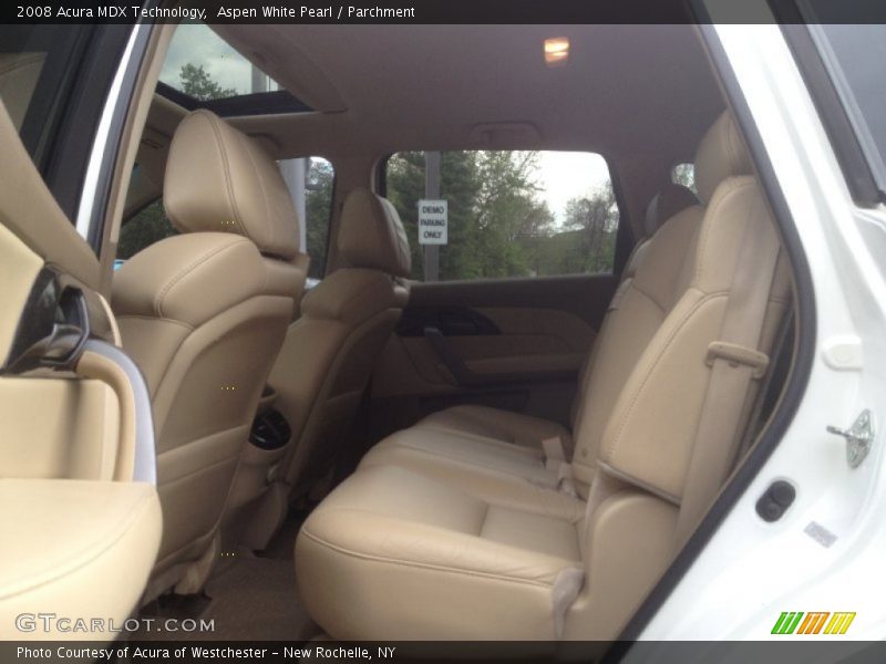 Aspen White Pearl / Parchment 2008 Acura MDX Technology