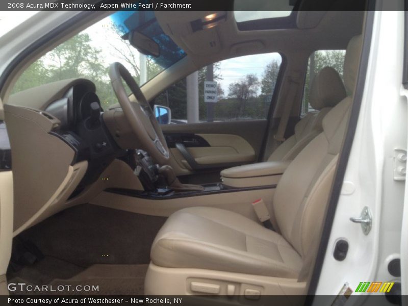 Aspen White Pearl / Parchment 2008 Acura MDX Technology