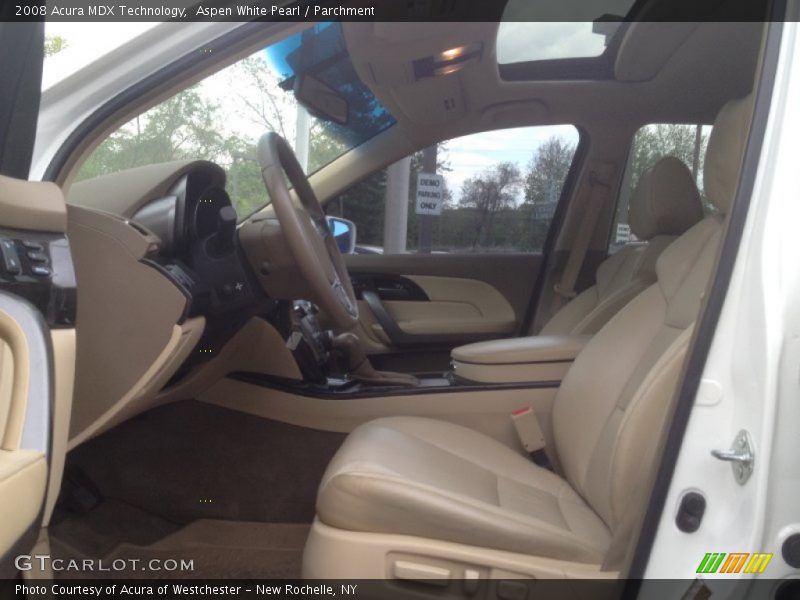 Aspen White Pearl / Parchment 2008 Acura MDX Technology