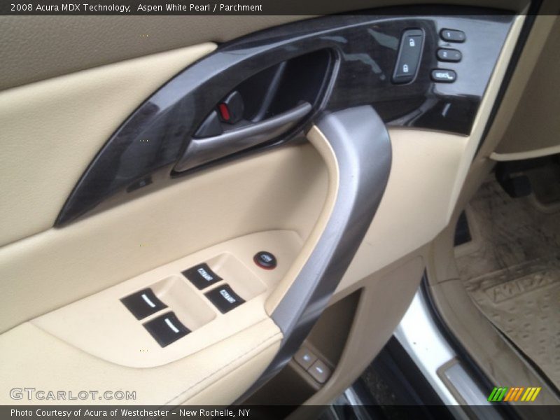 Aspen White Pearl / Parchment 2008 Acura MDX Technology