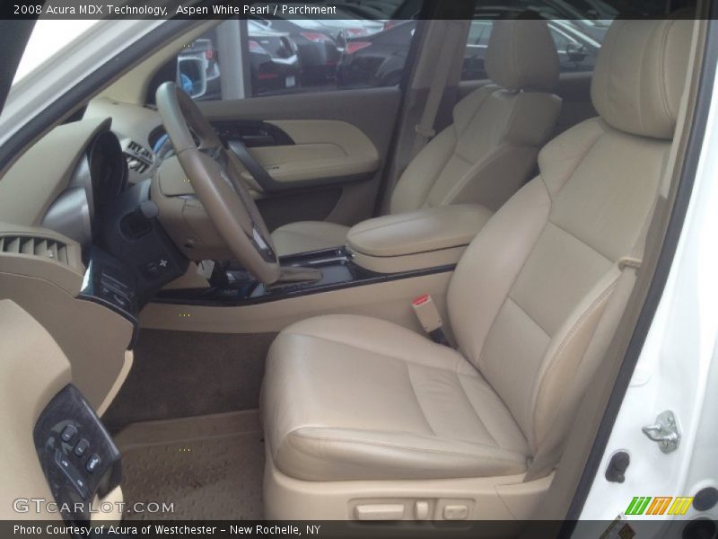 Aspen White Pearl / Parchment 2008 Acura MDX Technology