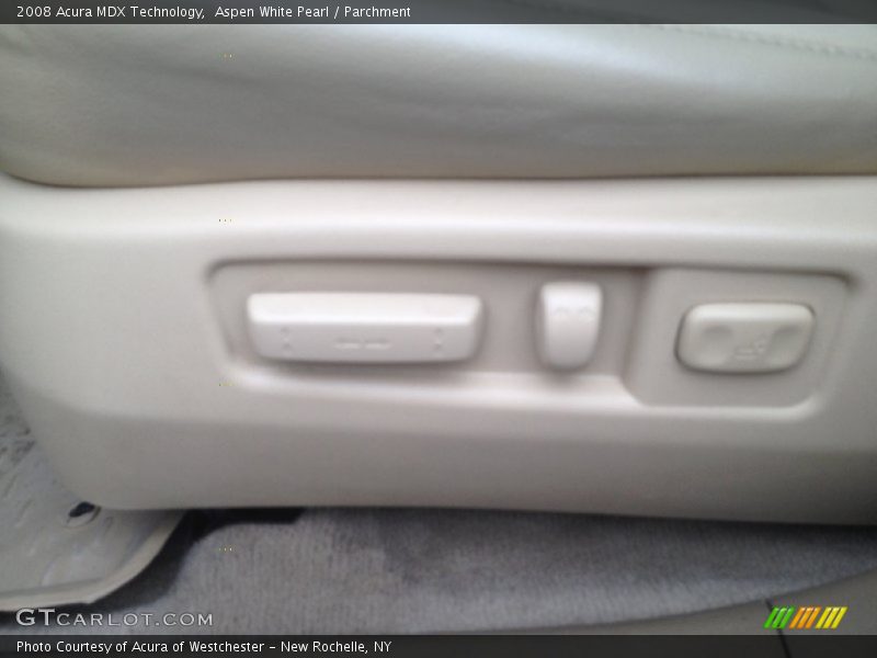 Aspen White Pearl / Parchment 2008 Acura MDX Technology