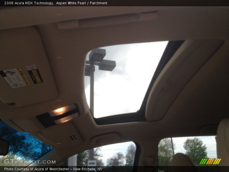 Aspen White Pearl / Parchment 2008 Acura MDX Technology