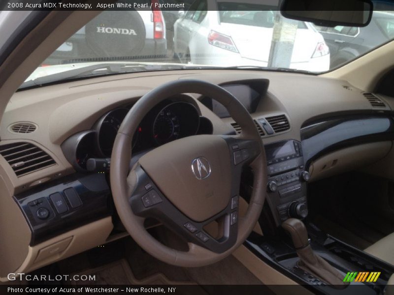 Aspen White Pearl / Parchment 2008 Acura MDX Technology