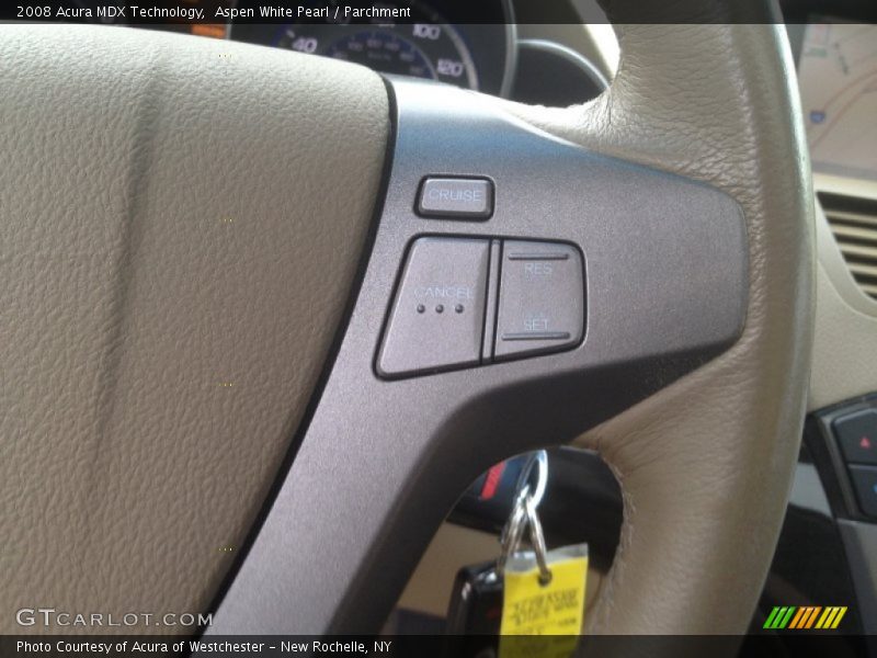 Aspen White Pearl / Parchment 2008 Acura MDX Technology