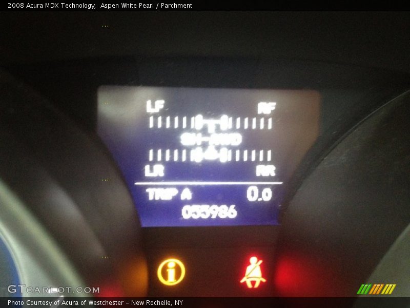 Aspen White Pearl / Parchment 2008 Acura MDX Technology