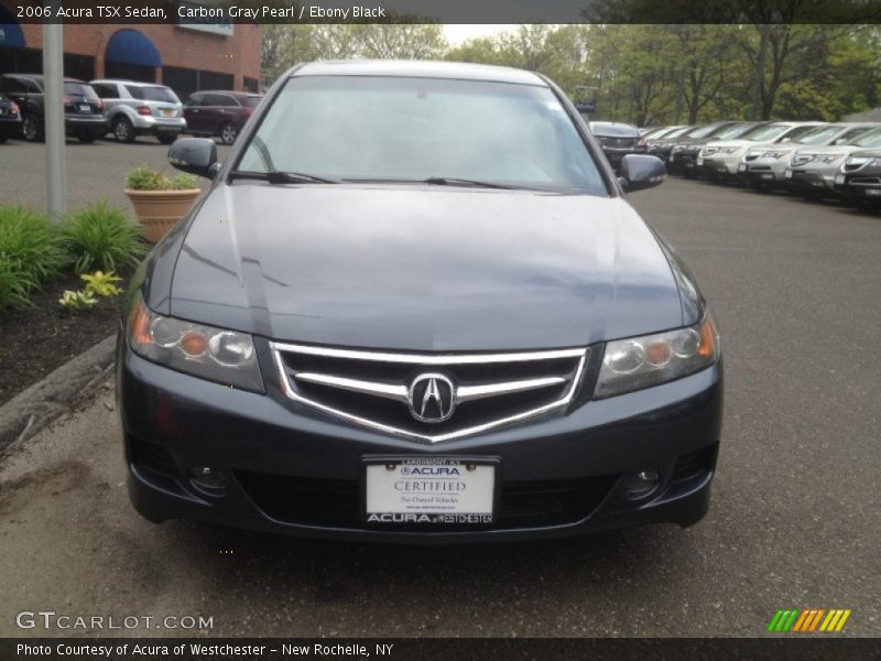 Carbon Gray Pearl / Ebony Black 2006 Acura TSX Sedan