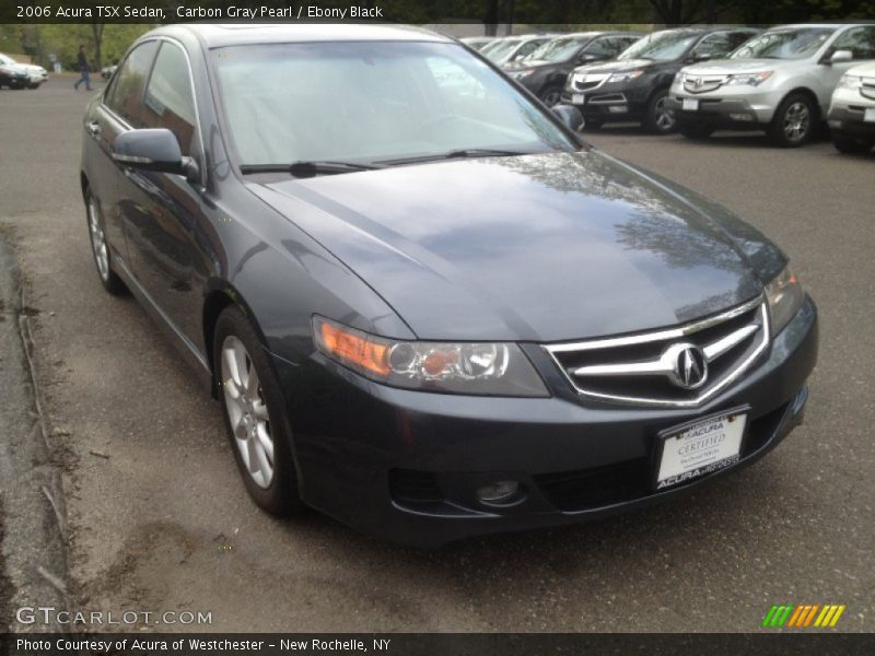Carbon Gray Pearl / Ebony Black 2006 Acura TSX Sedan