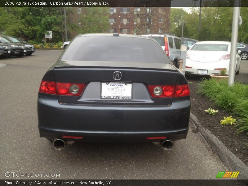 Carbon Gray Pearl / Ebony Black 2006 Acura TSX Sedan