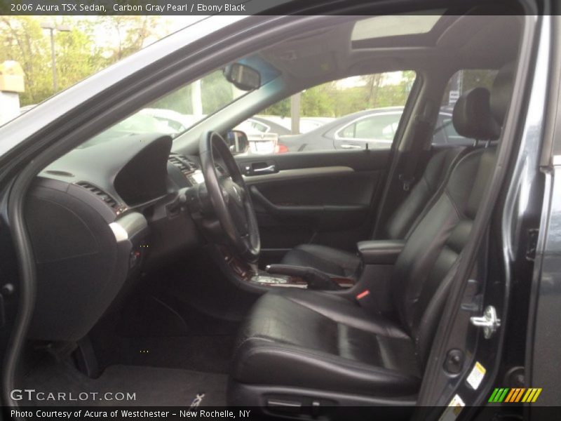Carbon Gray Pearl / Ebony Black 2006 Acura TSX Sedan