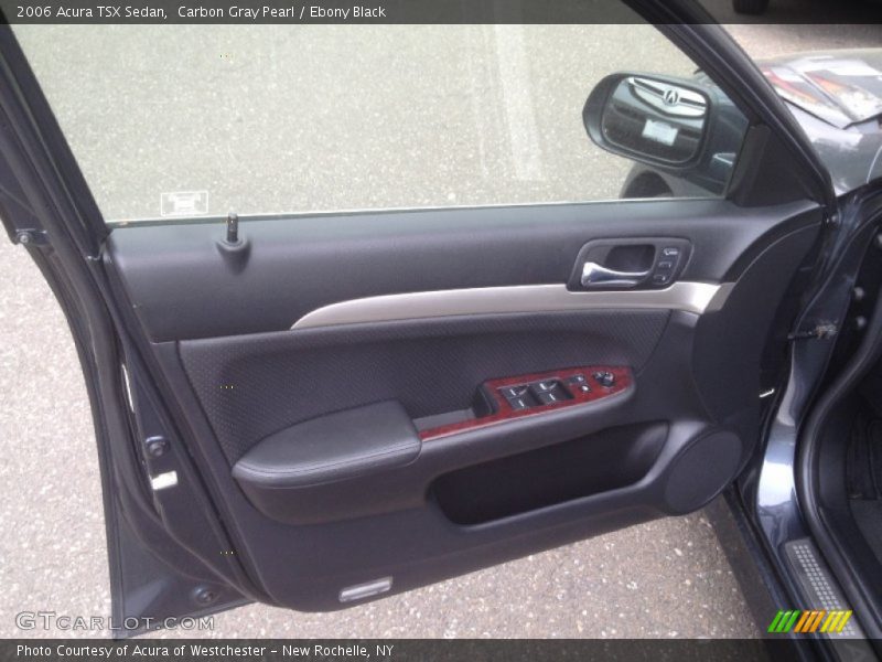 Carbon Gray Pearl / Ebony Black 2006 Acura TSX Sedan