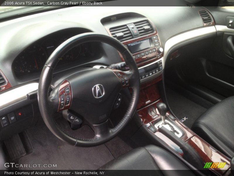 Carbon Gray Pearl / Ebony Black 2006 Acura TSX Sedan