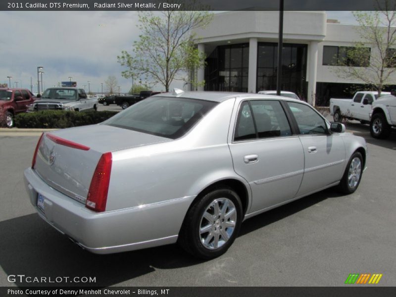 Radiant Silver Metallic / Ebony 2011 Cadillac DTS Premium