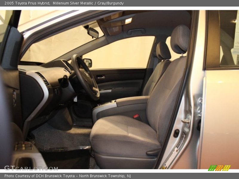 Millenium Silver Metallic / Gray/Burgundy 2005 Toyota Prius Hybrid