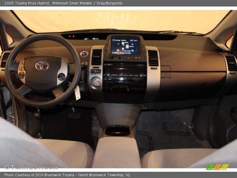 Millenium Silver Metallic / Gray/Burgundy 2005 Toyota Prius Hybrid