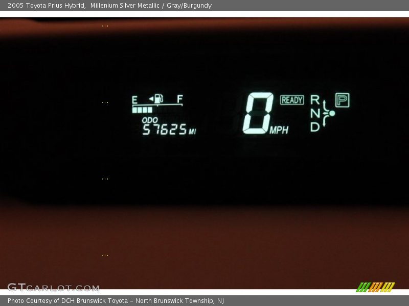 Millenium Silver Metallic / Gray/Burgundy 2005 Toyota Prius Hybrid