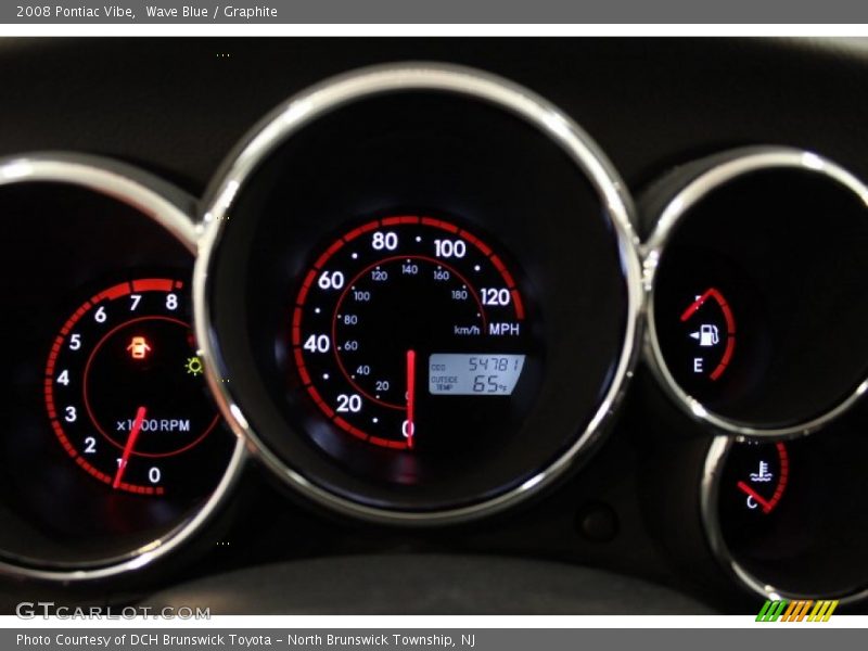 Wave Blue / Graphite 2008 Pontiac Vibe