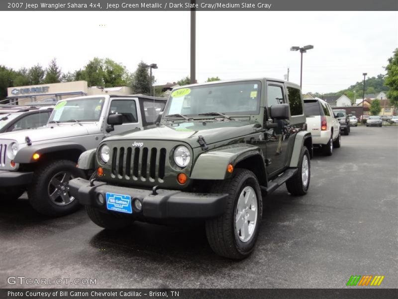 Jeep Green Metallic / Dark Slate Gray/Medium Slate Gray 2007 Jeep Wrangler Sahara 4x4