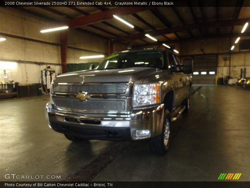 Graystone Metallic / Ebony Black 2008 Chevrolet Silverado 2500HD Z71 Extended Cab 4x4