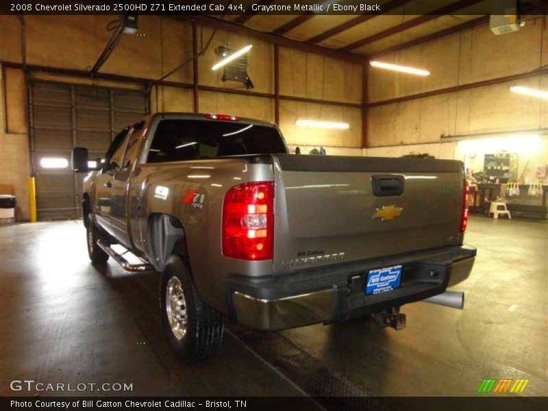 Graystone Metallic / Ebony Black 2008 Chevrolet Silverado 2500HD Z71 Extended Cab 4x4