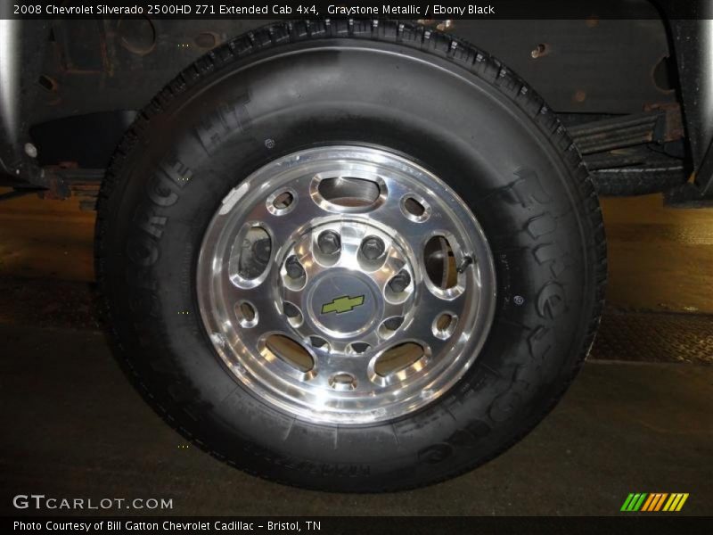 Graystone Metallic / Ebony Black 2008 Chevrolet Silverado 2500HD Z71 Extended Cab 4x4