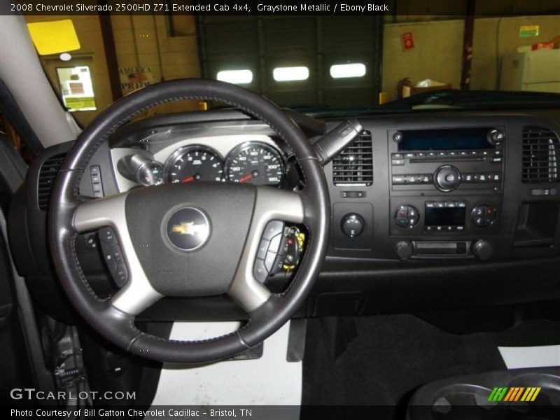 Graystone Metallic / Ebony Black 2008 Chevrolet Silverado 2500HD Z71 Extended Cab 4x4