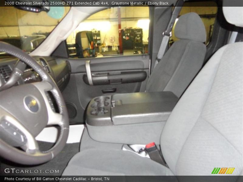 Graystone Metallic / Ebony Black 2008 Chevrolet Silverado 2500HD Z71 Extended Cab 4x4