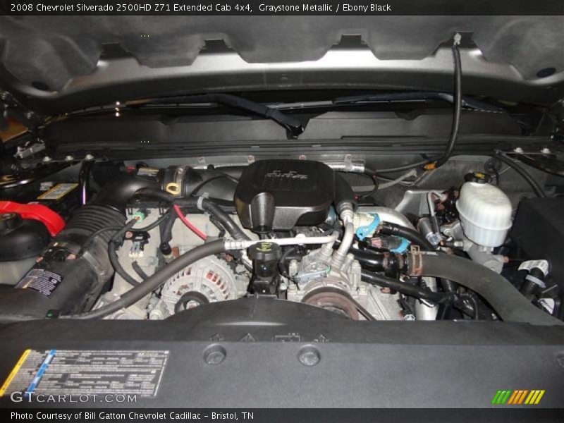 Graystone Metallic / Ebony Black 2008 Chevrolet Silverado 2500HD Z71 Extended Cab 4x4