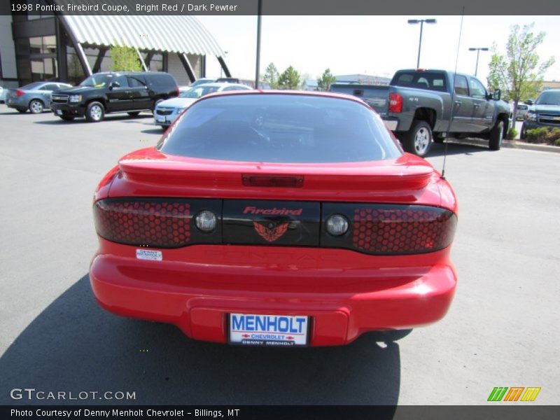 Bright Red / Dark Pewter 1998 Pontiac Firebird Coupe